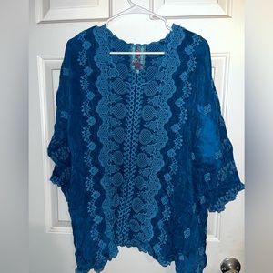 Johnny Was Embroidered Blouse